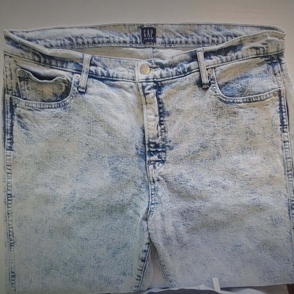 Gap Women's Jeans Acid Wash High Rise Boyfriend Slim Straight 16 | 33